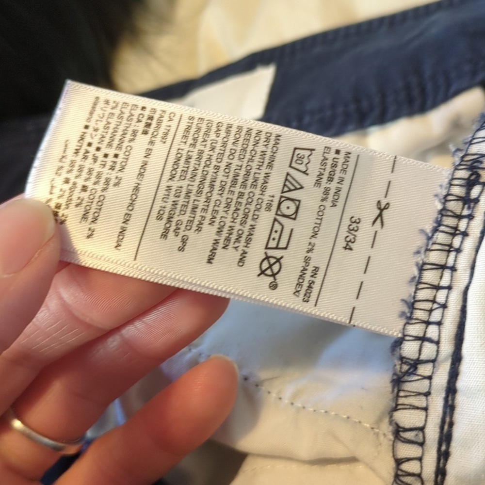 GAP Navy Straight Khaki Pants - Picture 6 of 6